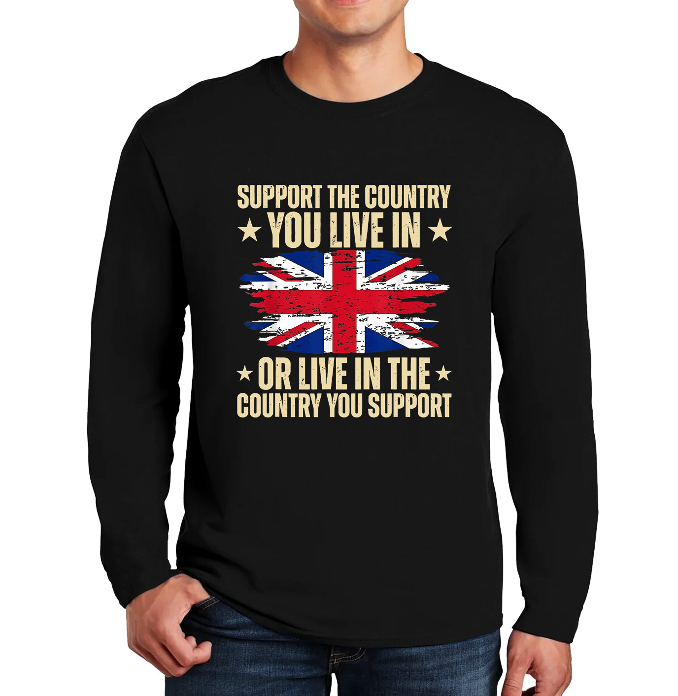 Support The Country You | Men's Long Sleeve Support The Country You | Men's Long Sleeve