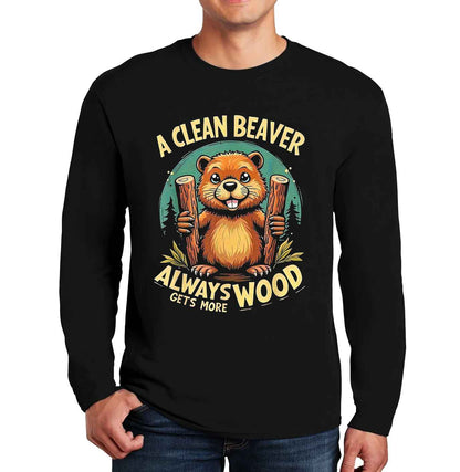 A Clean Beaver Always | Men's Long Sleeve