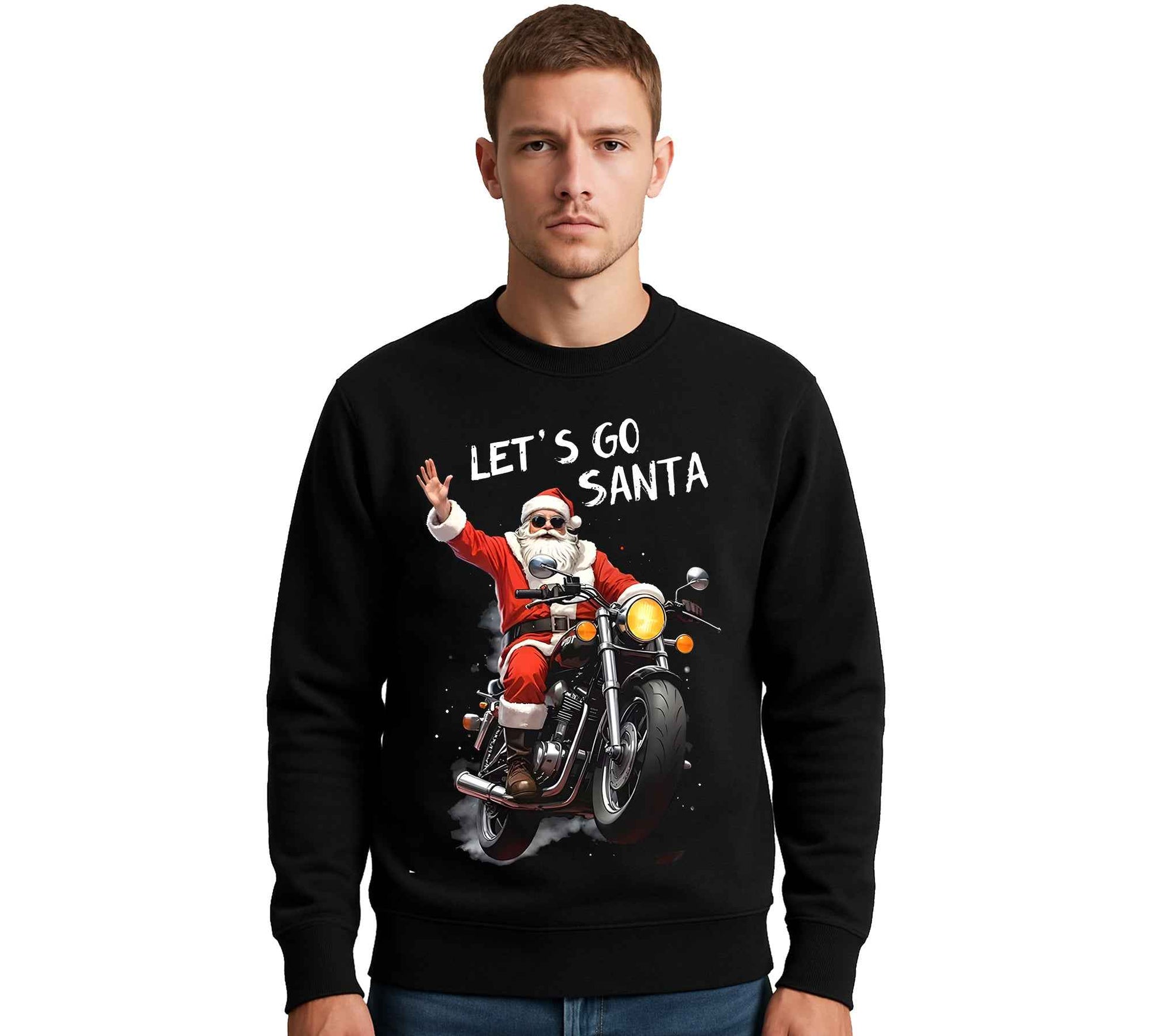 LET'S GO SANTA RIDE | Sweatshirt For Men's