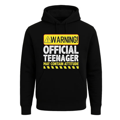 Warning Official Teenager | Hoody For Men's