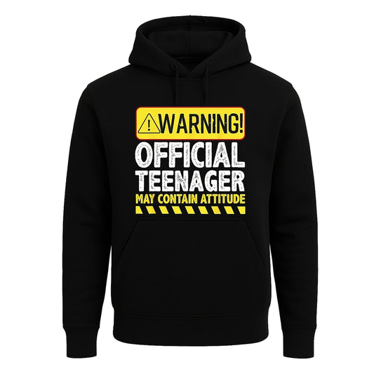 Warning Official Teenager | Hoody For Men's