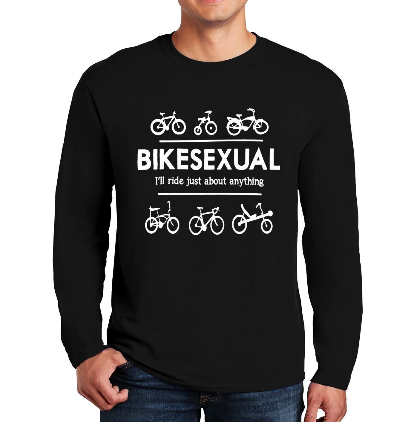Bike Sexual I Ride Just | Men's Long Sleeve Bike Sexual I Ride Just | Men's Long Sleeve