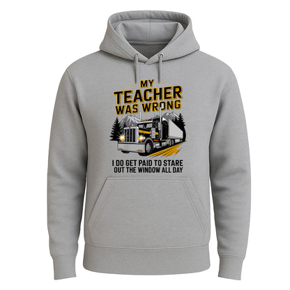 My Teacher Was Wrong | Hoody For Men's SPORT GREY HOODY My Teacher Was Wrong | Hoody For Men's