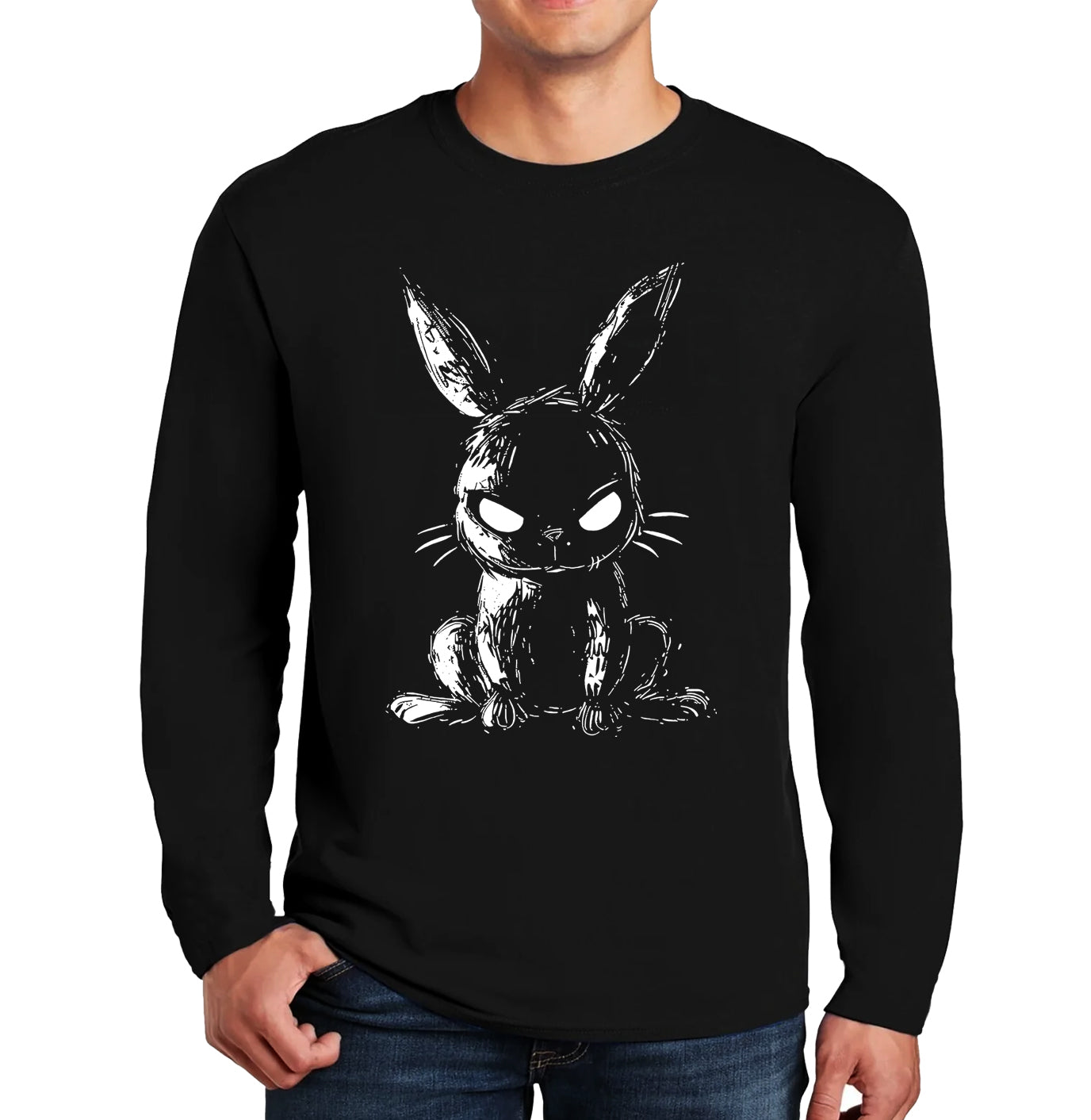 Creepy Rabbit Comics | Men's Long Sleeve Creepy Rabbit Comics | Men's Long Sleeve