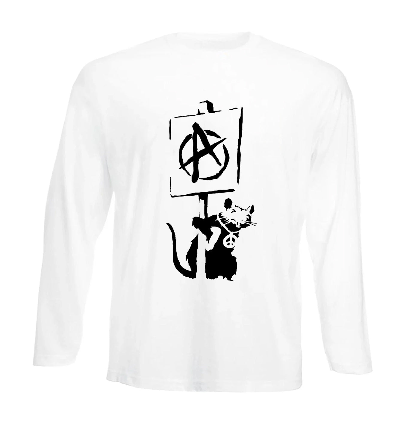 Banksy Anarchy Rat | Men's Long Sleeve