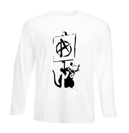 Banksy Anarchy Rat | Men's Long Sleeve