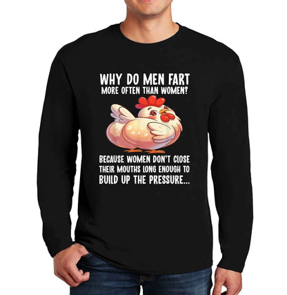 Why Do Men Fart More | Men's Long Sleeve