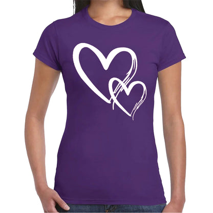 Double Heart Love | LADIES T-SHIRT