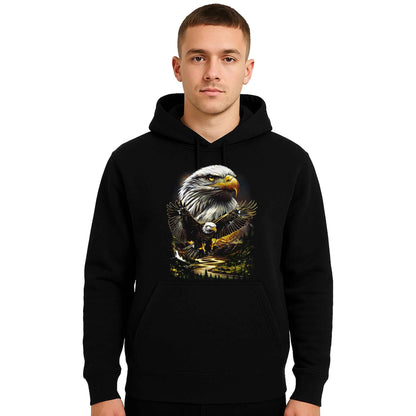 Eagle Bird Mountain Halftone | Hoody For Men's