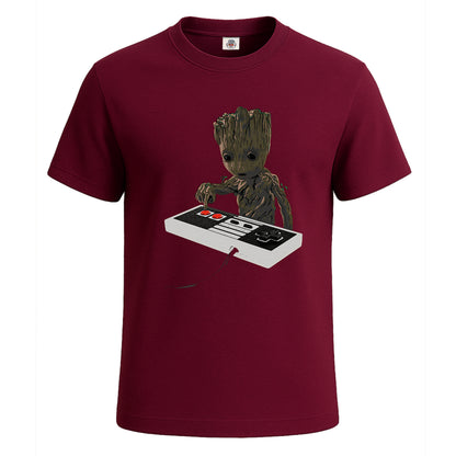 BABY GROOT STAR | T-Shirt For Men's Maroon BABY GROOT STAR | T-Shirt For Men's