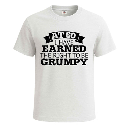 60Th Birthday T 60 | T-Shirt For Men's WHITE T-SHIRT 60Th Birthday T 60 | T-Shirt For Men's