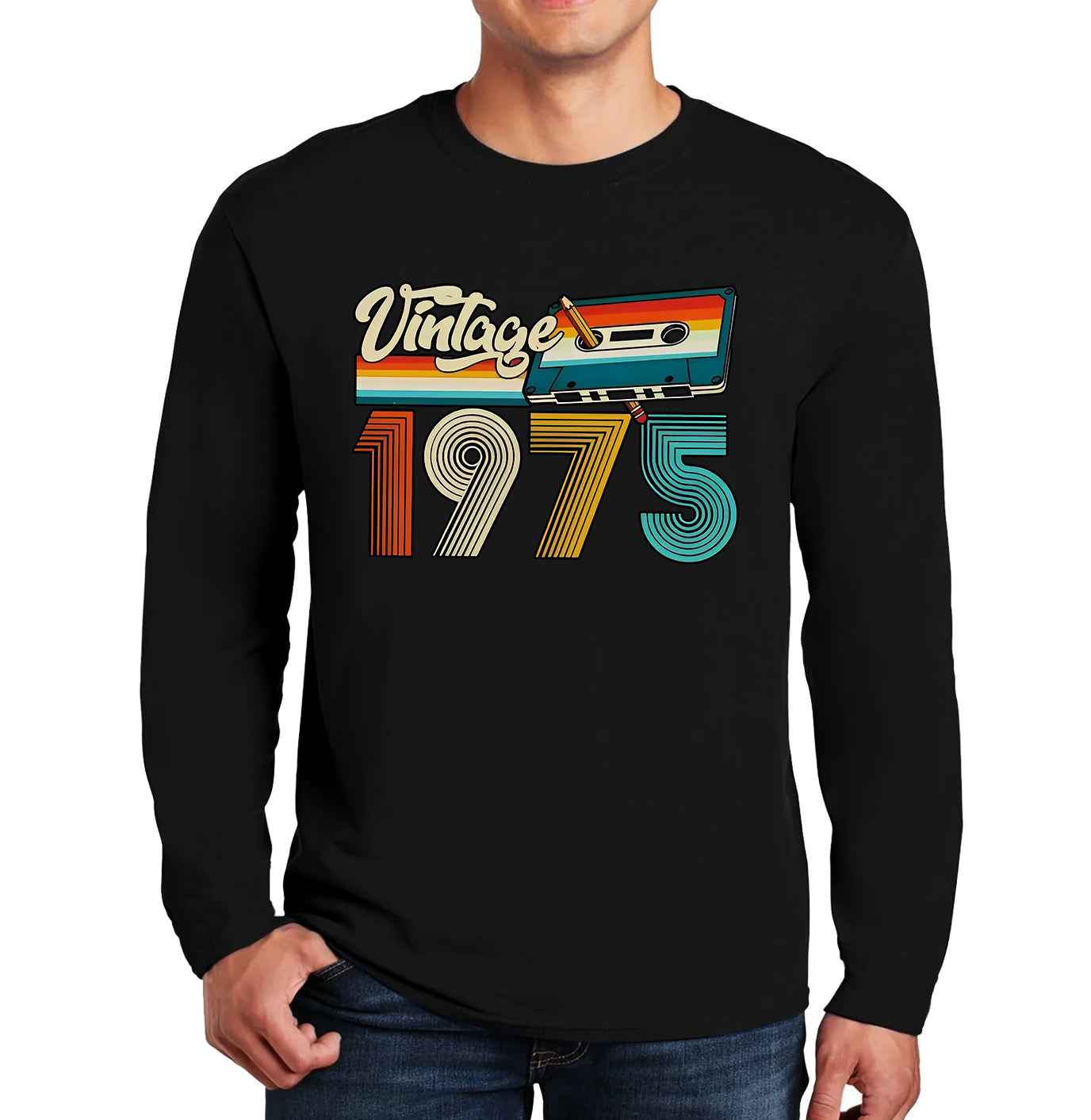 Retro Vintage 1975 | Men's Long Sleeve Retro Vintage 1975 | Men's Long Sleeve