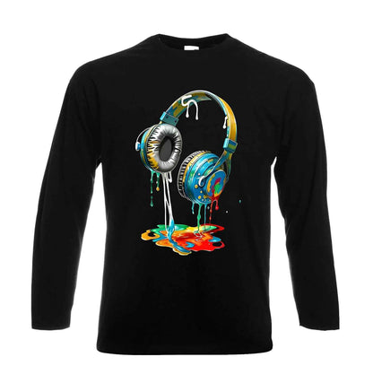 Melting Headphones | Men's Long Sleeve Melting Headphones | Men's Long Sleeve
