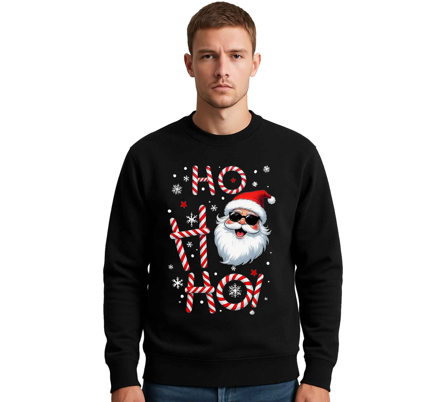 HO H HO SANTA SMILE | Sweatshirt For Men's