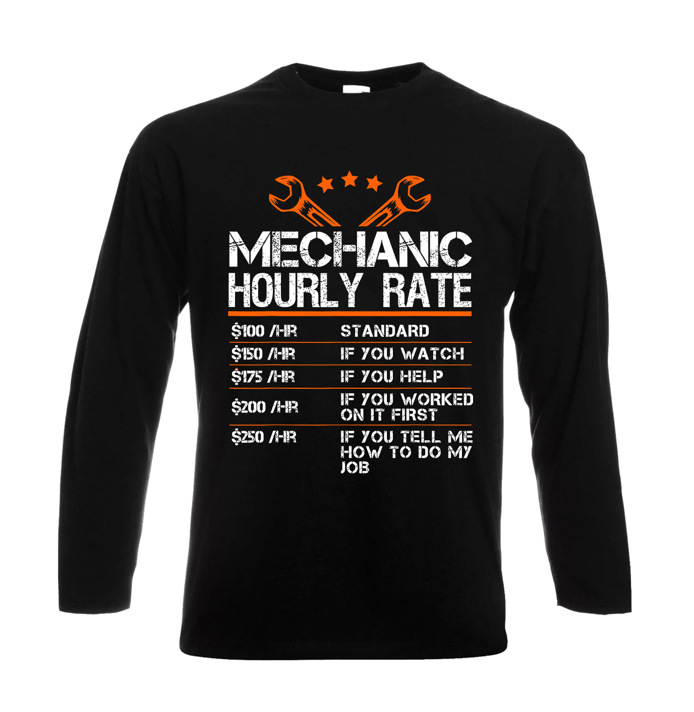 Mechanic Hourly Rate | Men's Long Sleeve