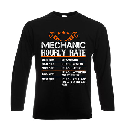 Mechanic Hourly Rate | Men's Long Sleeve