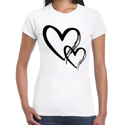 Double Heart Love | LADIES T-SHIRT