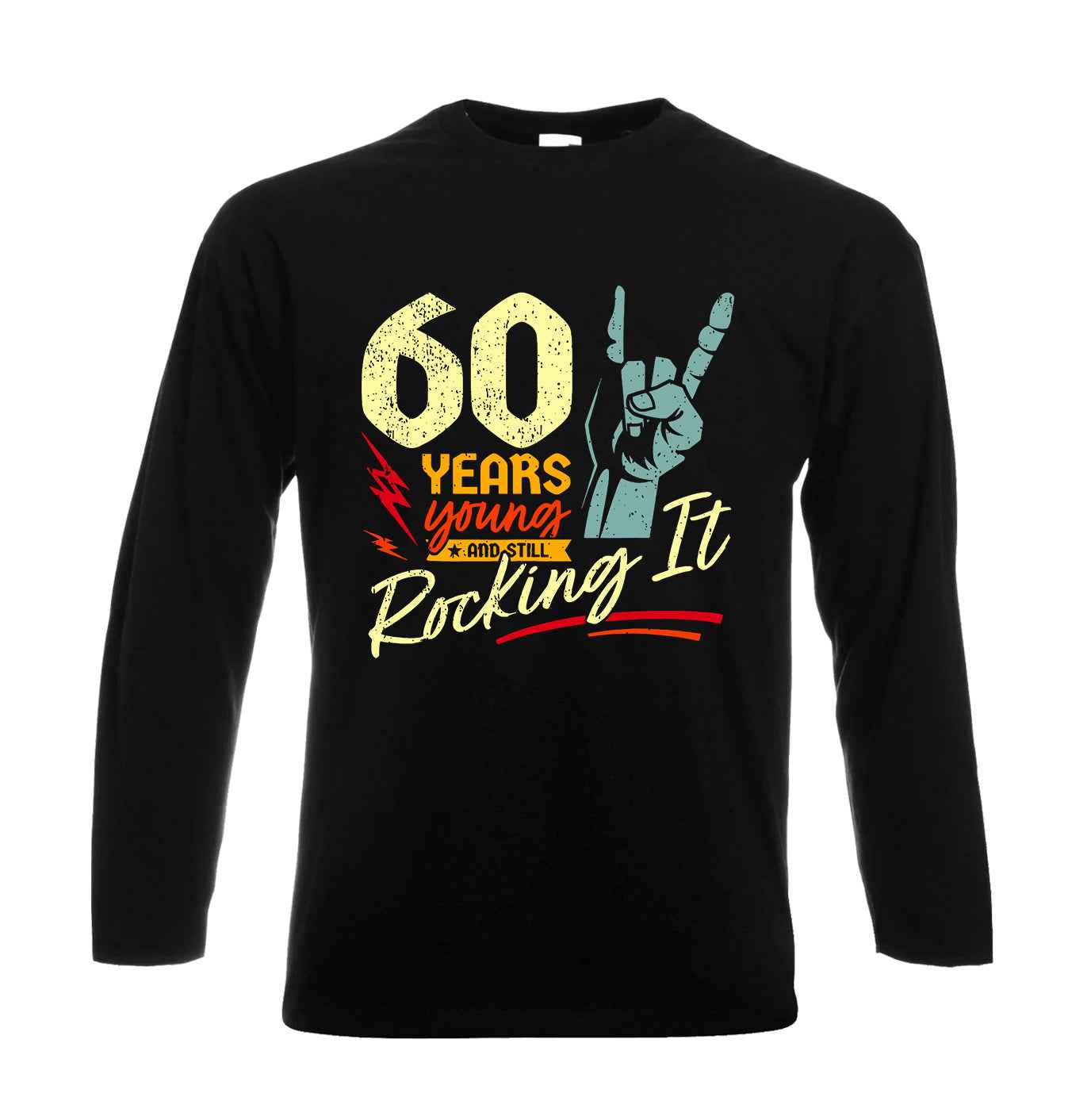 60th Birthday Rock'n'Roll | Men's Long Sleeve 60th Birthday Rock'n'Roll | Men's Long Sleeve
