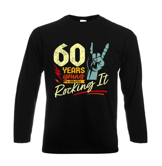 60th Birthday Rock'n'Roll  | Men's Long Sleeve