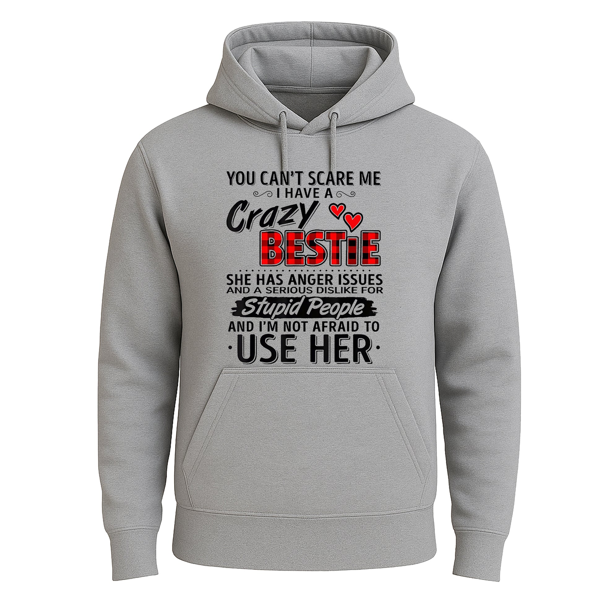 You Can't Scare Me | Hoody For Men's SPORT GREY HOODY You Can't Scare Me | Hoody For Men's