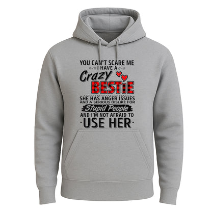 You Can't Scare Me | Hoody For Men's SPORT GREY HOODY You Can't Scare Me | Hoody For Men's