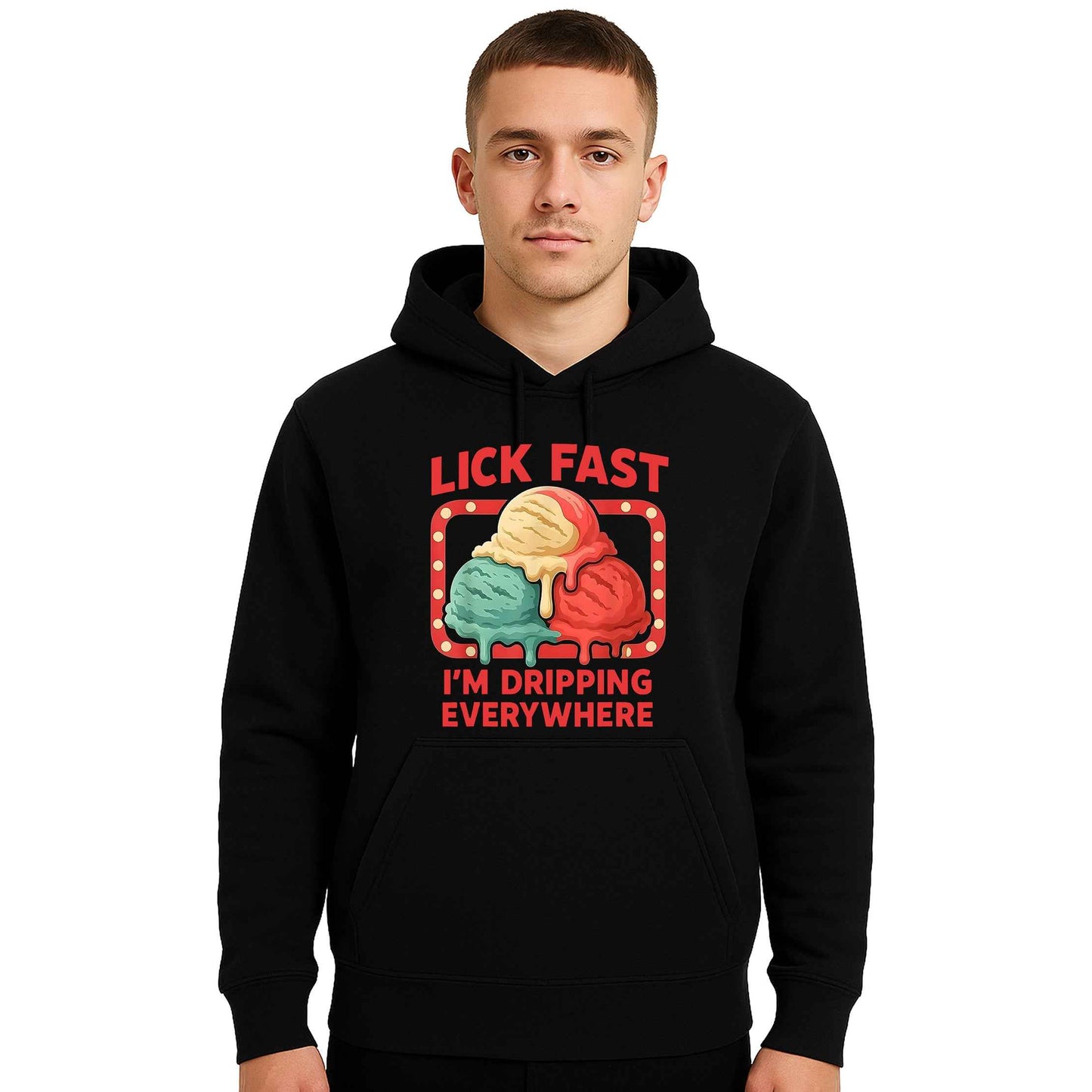 Lick Fast Melting Ice Cream | Hoody For Men's Lick Fast Melting Ice Cream | Hoody For Men's