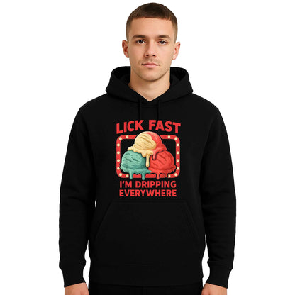 Lick Fast Melting Ice Cream | Hoody For Men's Lick Fast Melting Ice Cream | Hoody For Men's