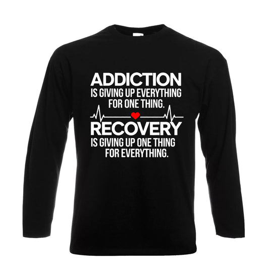 Addiction Is Giving Up | Men's Long Sleeve