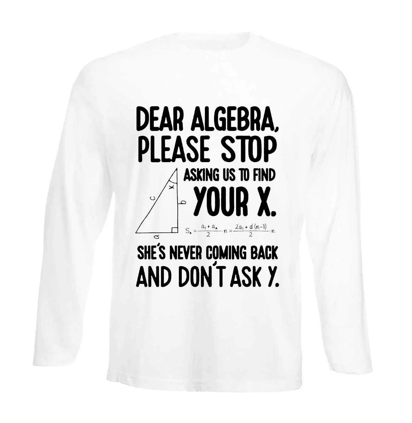 Dear Algebra Please | Men's Long Sleeve