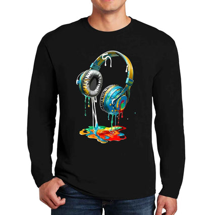 Melting Headphones | Men's Long Sleeve Melting Headphones | Men's Long Sleeve