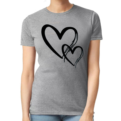 Double Heart Love | LADIES T-SHIRT