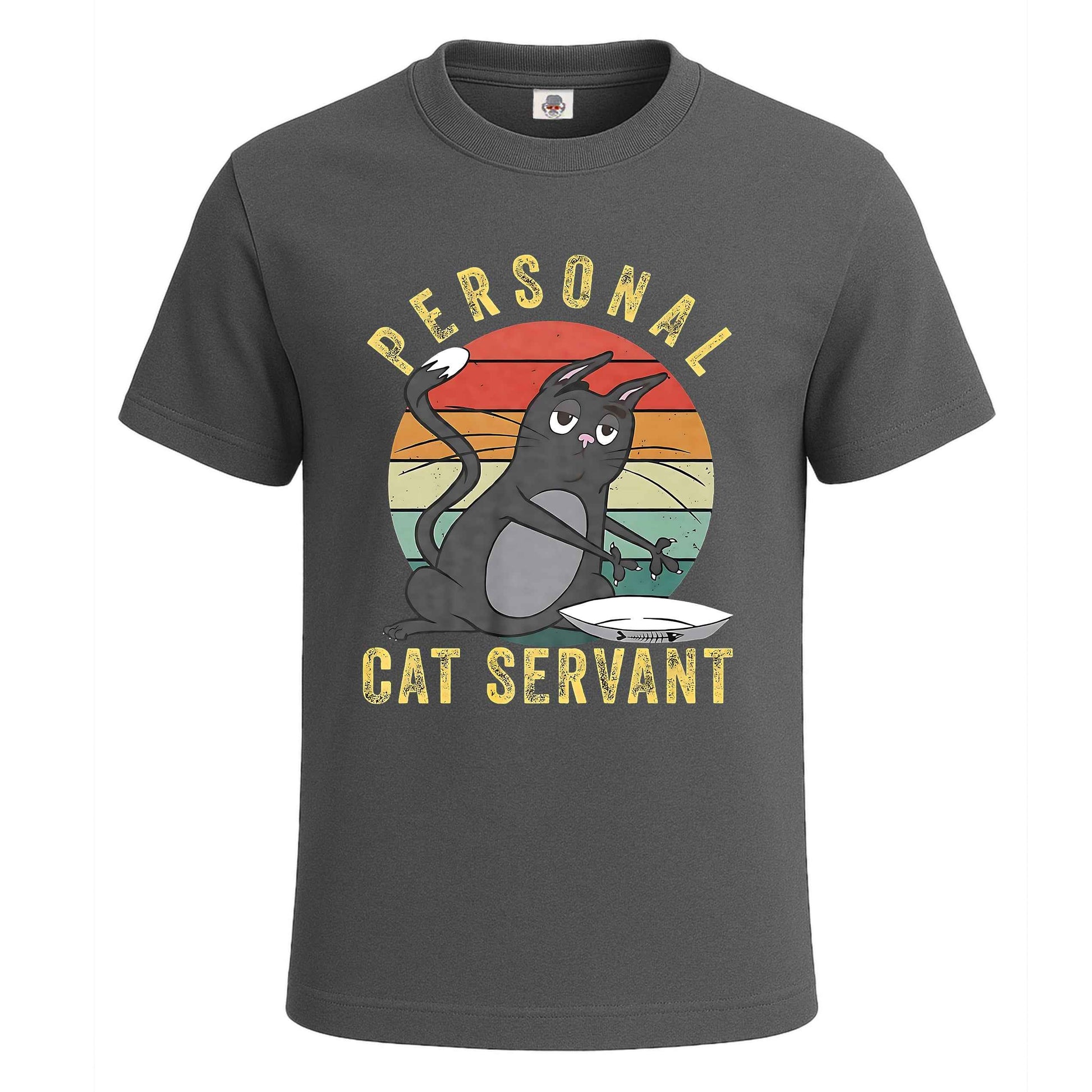 Personal Cat Servant | T-Shirt For Men's Charcoal Personal Cat Servant | T-Shirt For Men's