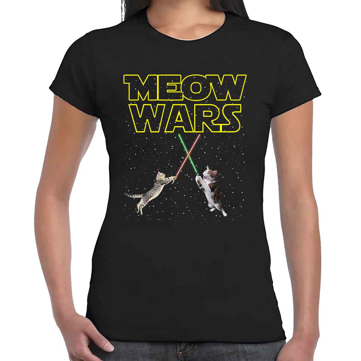 Meow Wars Cat | LADIES T-SHIRT