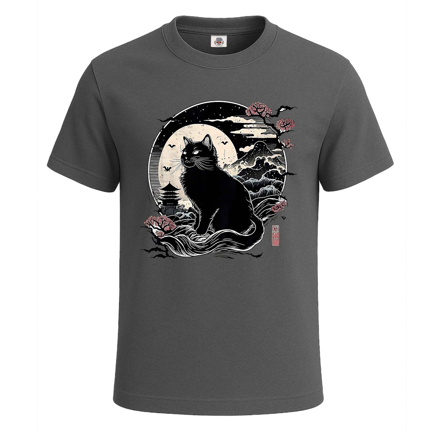 Kawaii Cat Anime Japanese | T-Shirt For Men' Charcoal Kawaii Cat Anime Japanese | T-Shirt For Men'
