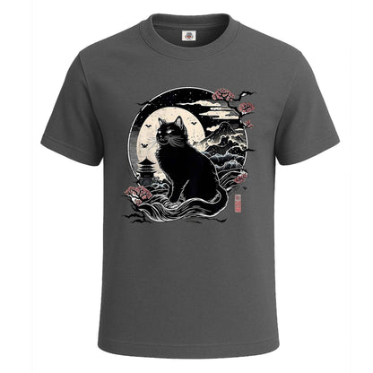Kawaii Cat Anime Japanese | T-Shirt For Men' Charcoal Kawaii Cat Anime Japanese | T-Shirt For Men'
