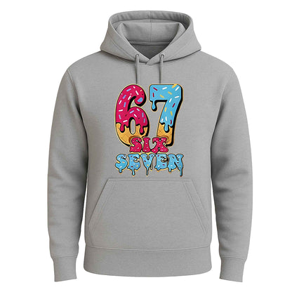 Baseball Drip Number 67 | Hoody For Men's SPORT GREY HOODY Baseball Drip Number 67 | Hoody For Men's