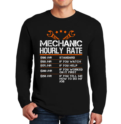 Mechanic Hourly Rate | Men's Long Sleeve