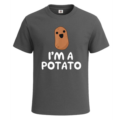 I'm A Potato Vegetable | T-Shirt For Men's Charcoal I'm A Potato Vegetable | T-Shirt For Men's