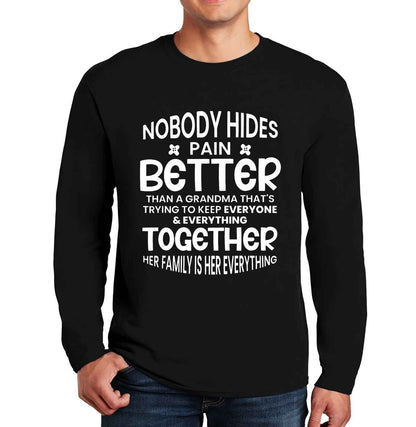 Nobody Hidee Pain | Men's Long Sleeve