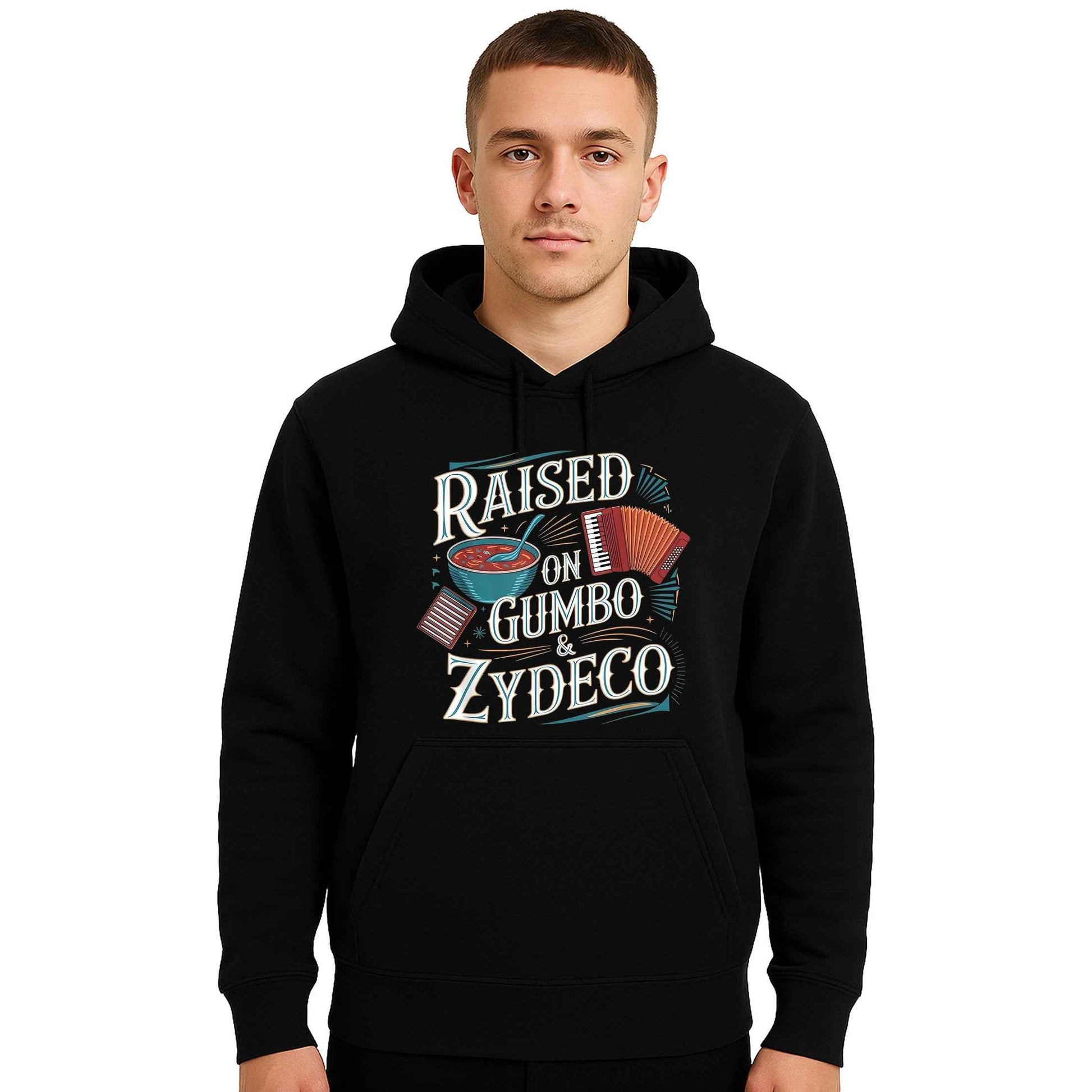 Raised on Gumbo Zydeco | Hoody For Men's Raised on Gumbo Zydeco | Hoody For Men's