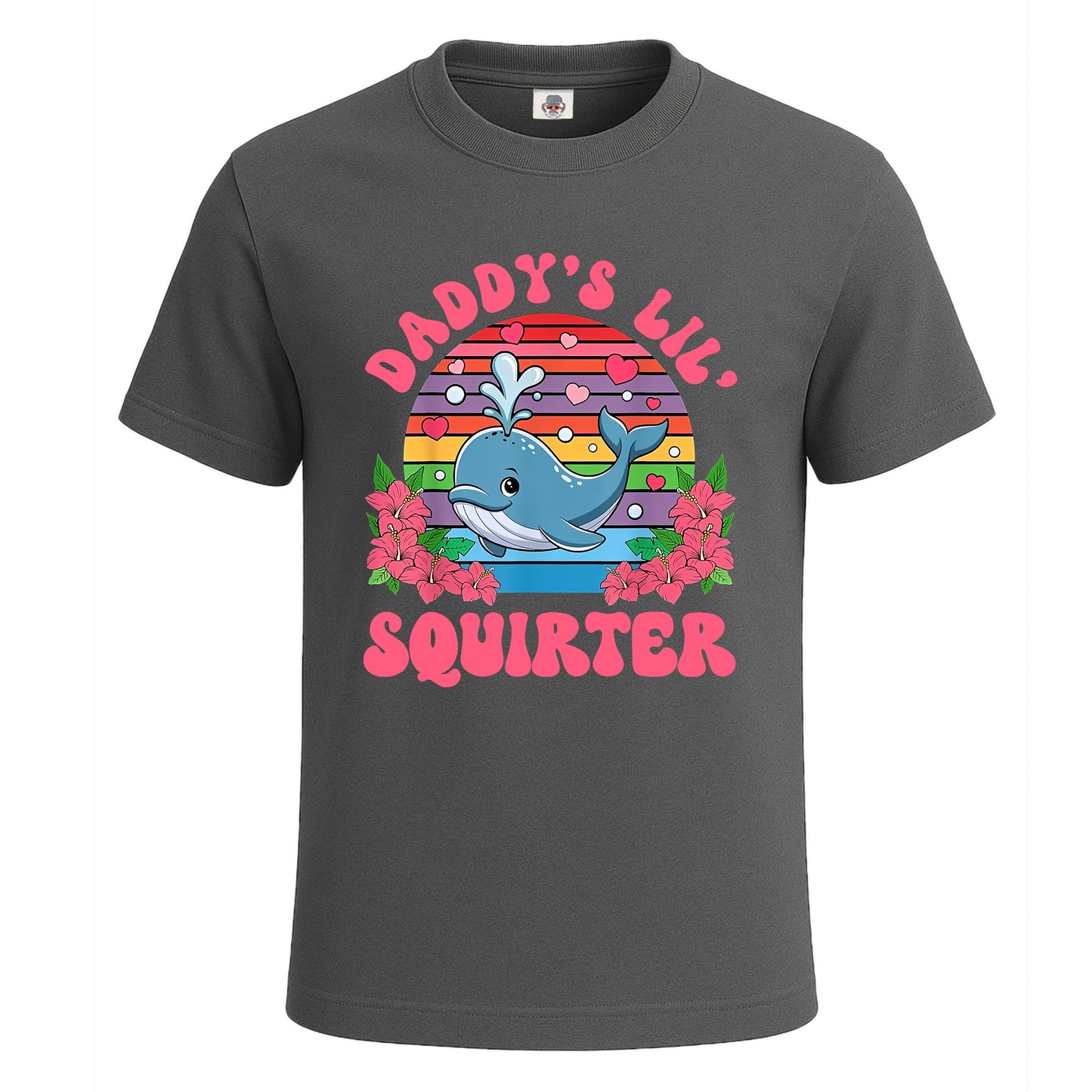 Daddy's Lil Squirter | T-Shirt For Men's Charcoal Daddy's Lil Squirter | T-Shirt For Men's