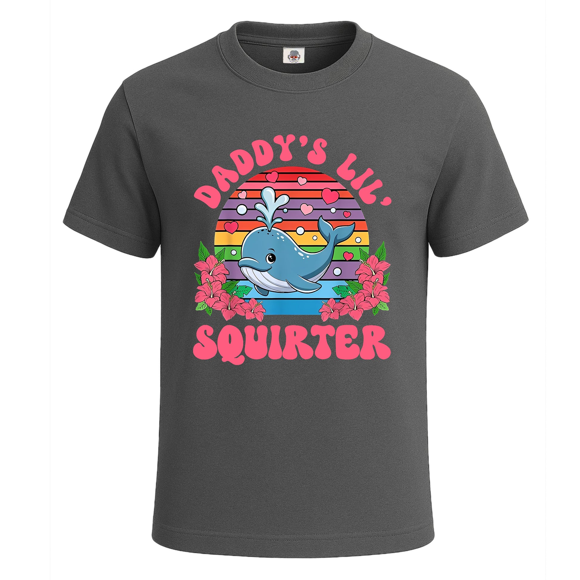 Daddy's Lil Squirter | T-Shirt For Men's Charcoal Daddy's Lil Squirter | T-Shirt For Men's