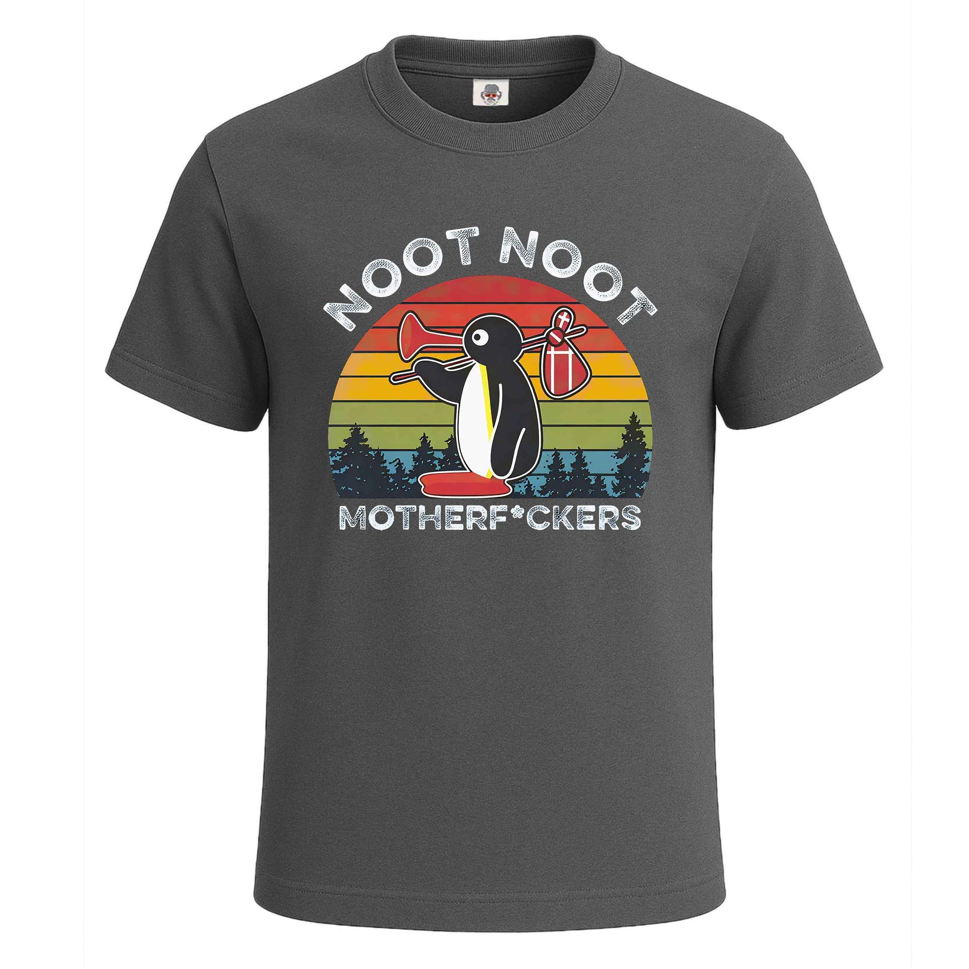 SUNCE Pingu Noot | T-Shirt For Men's Charcoal SUNCE Pingu Noot | T-Shirt For Men's