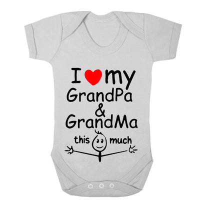 I Love My Grandma | BABY GROW WHITE BABY GROW I Love My Grandma | BABY GROW