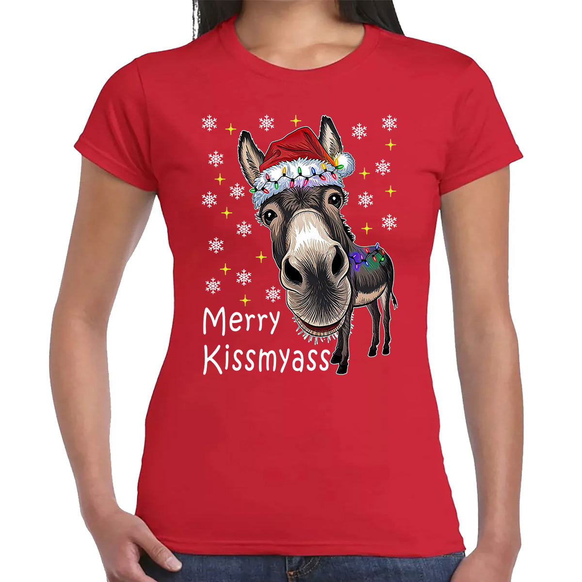 MERRY KISSMYASS | LADIES T-SHIRT