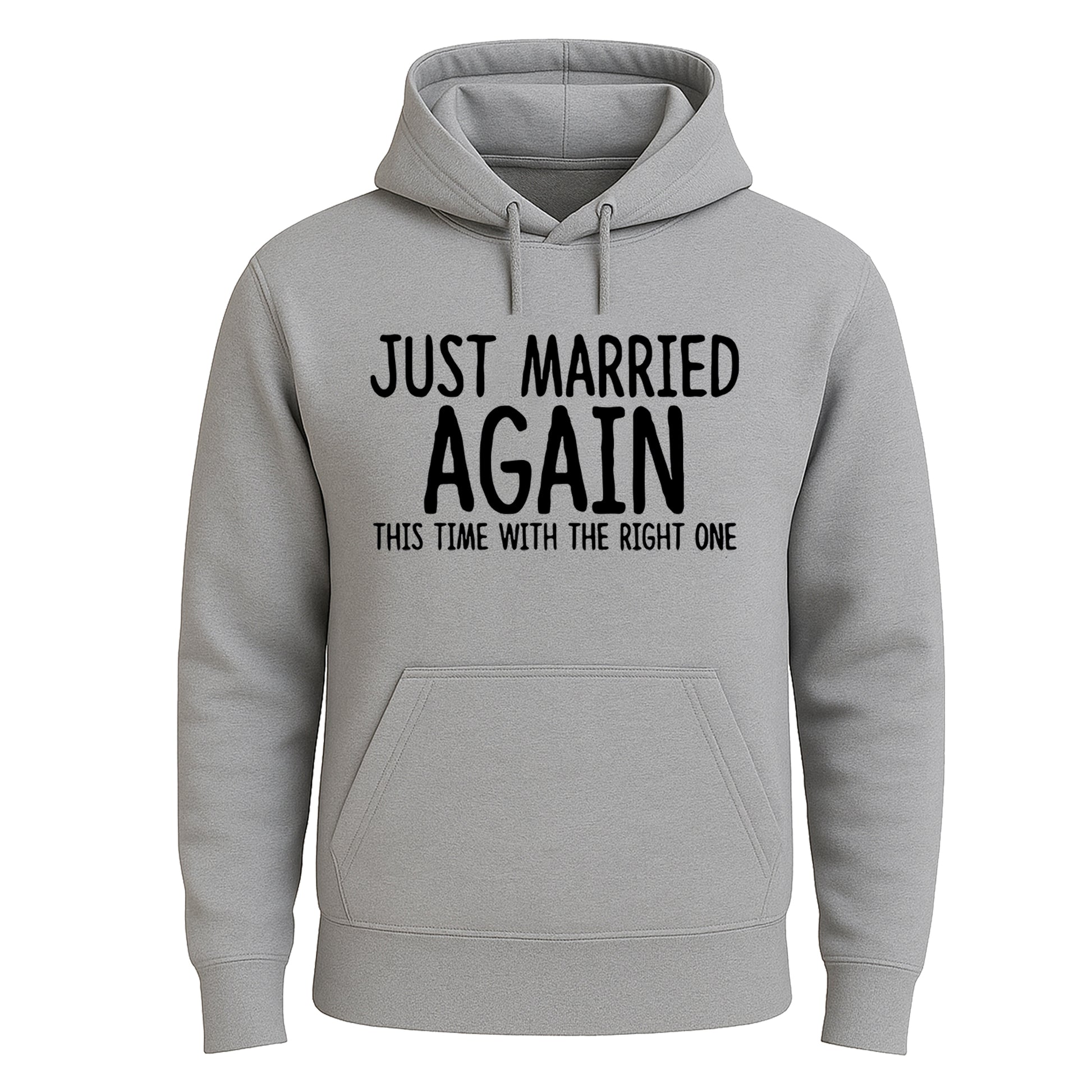 Just Married Again | Hoody For Men's SPORT GREY HOODY Just Married Again | Hoody For Men's
