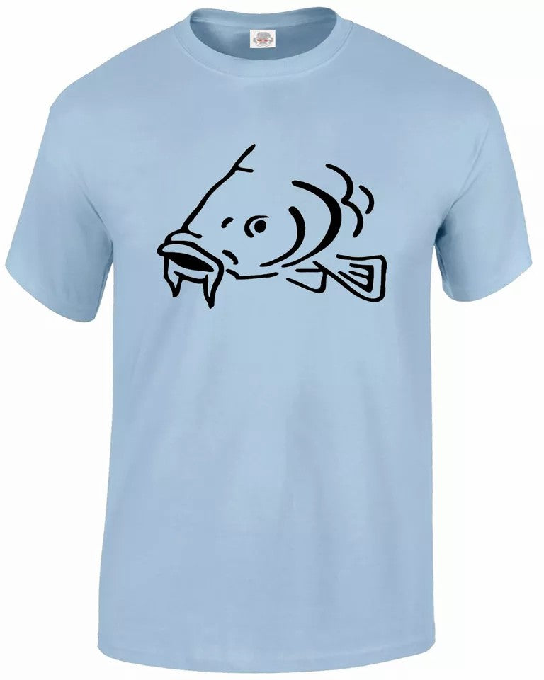 Fishing Print Fisherman MEN'S T-SHIRT CARP Fishing Print Fisherman MEN'S T-SHIRT
