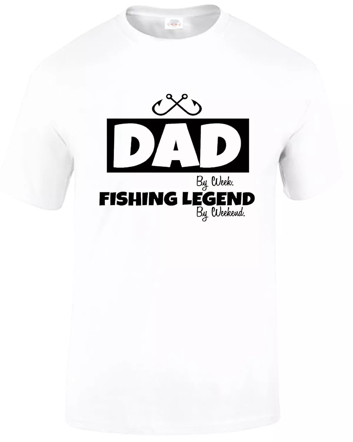 Fishing Fathers Day Fisherman MEN'S T-SHIRT DAD FISHING LEGEND Fishing Fathers Day Fisherman MEN'S T-SHIRT