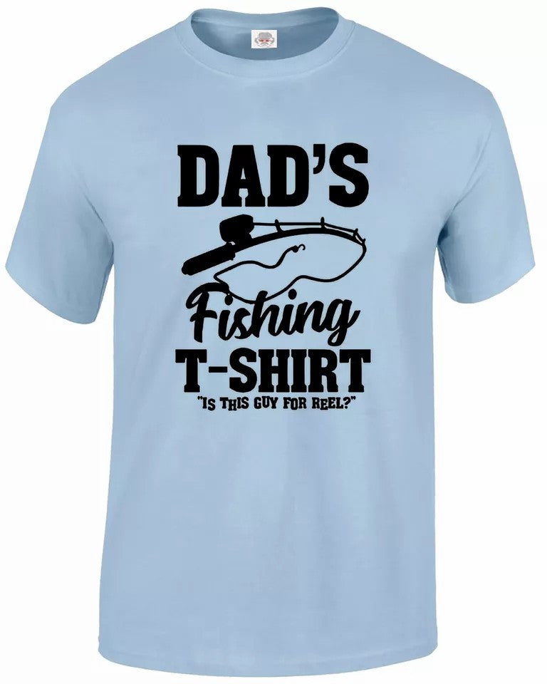 Fishing Print Fisherman MEN'S T-SHIRT DAD'S FISIHING T-SHIRT Fishing Print Fisherman MEN'S T-SHIRT