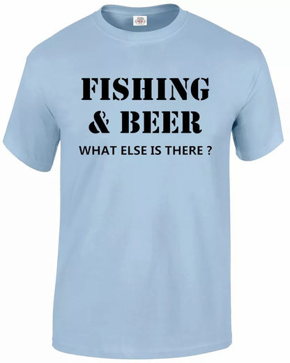 Fishing Print Fisherman MEN'S T-SHIRT FISHING & BEER Fishing Print Fisherman MEN'S T-SHIRT